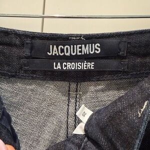 Jacquemus Women's High Rise Jeans in Dark Blue